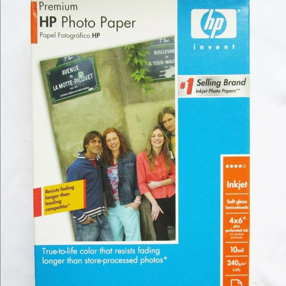 HP Premium Soft Gloss InkJet Photo Paper 50 Sheets